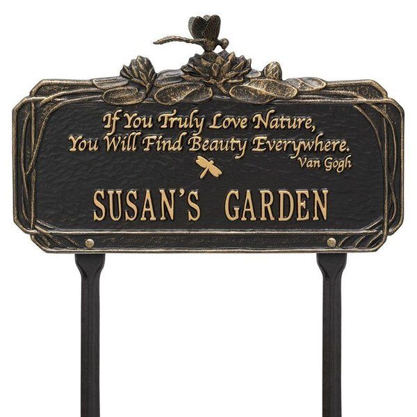 Dragonfly Beauty Black Dedication Plaque